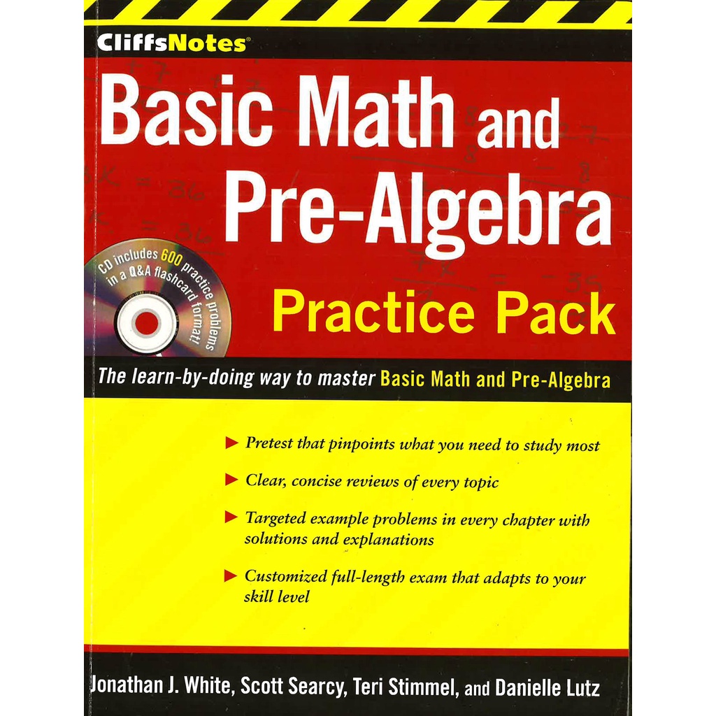 (BBW) Cliffsnotes Basic Math And Pre-Algebra Practice Pack (ISBN ...