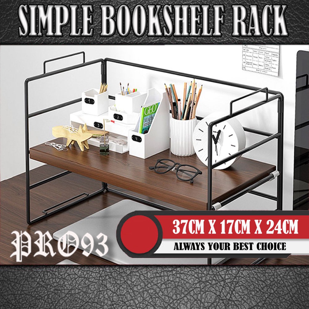 PRO 93 SINGLE LAYER Simple bookshelf rack / shelf small home table ...