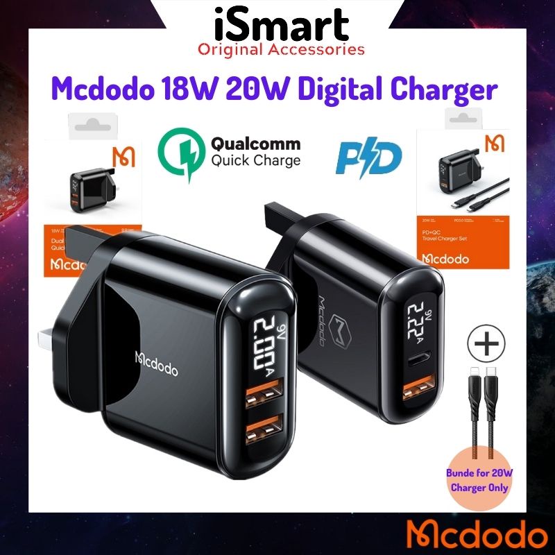 Mcdodo W Charger W Pd Qc Travel Charger W Dual Usb Charger