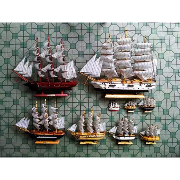 ex-STOCK MY! WOODEN SAILING BOAT / DISPLAY WOODEN SAILING BOAT / KAPAL ...