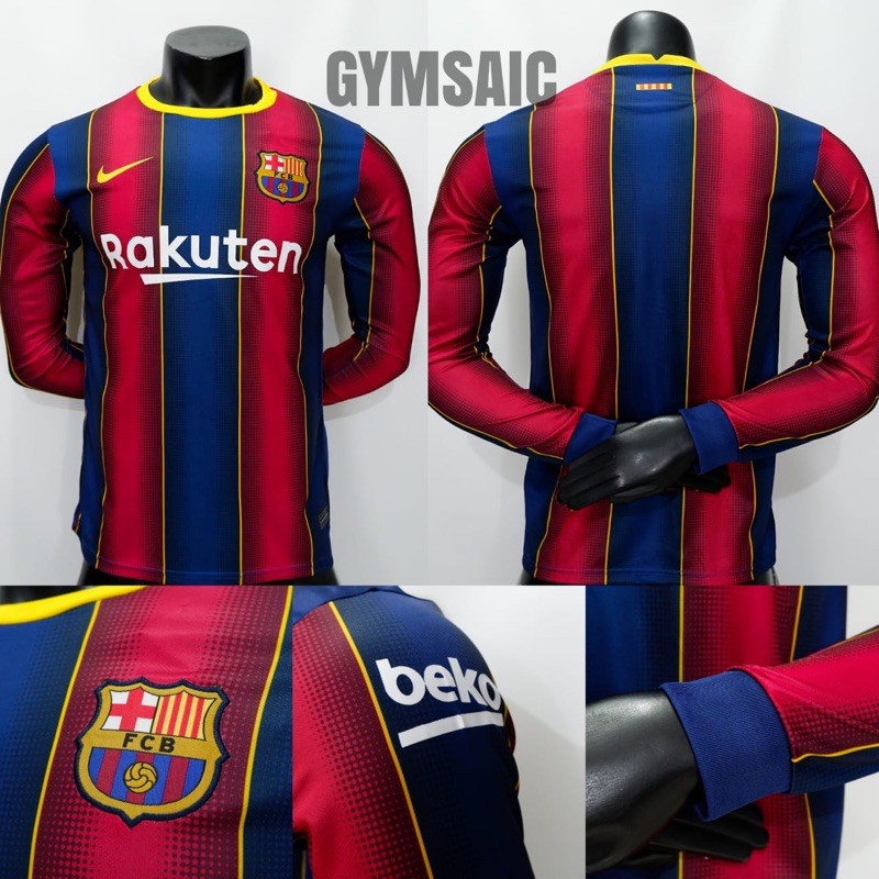 Barcelona jersey hot sale long sleeve 2020