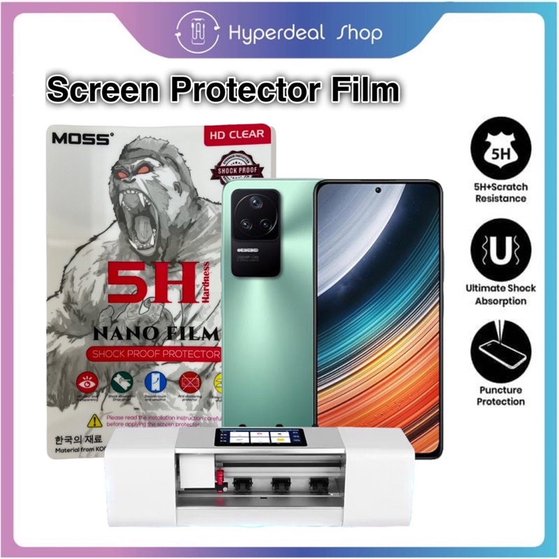 Moss 5H Screen Protector Poco F4 F4 GT Poco F3 Poco F2 Pro Hydrogel TPU Film and Back Shopee
