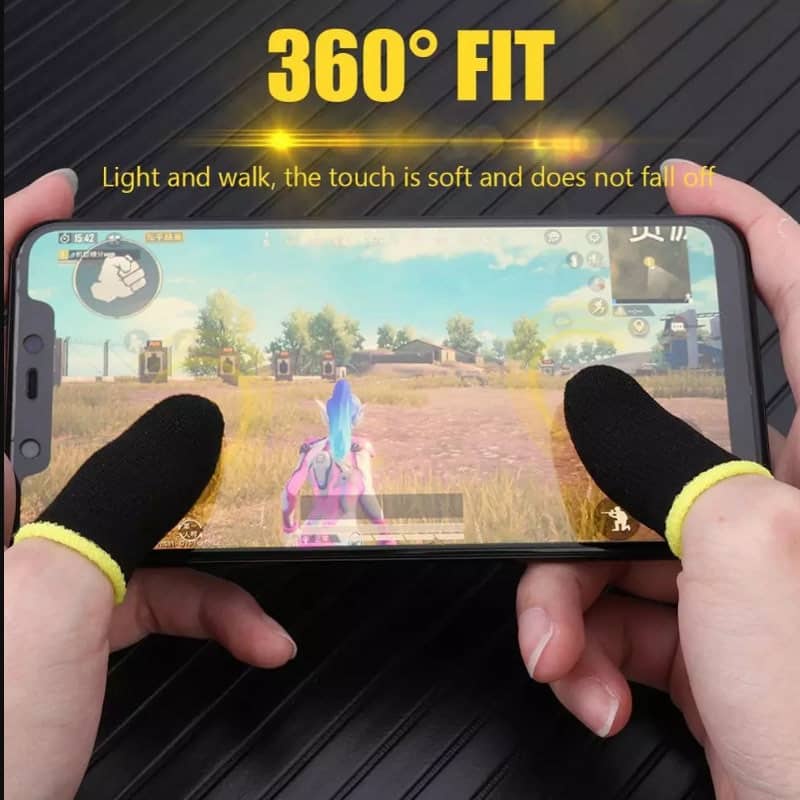 1Pair (2pcs) Mobile Game Finger Sleeve Gaming Anti-sweat Protector for ...