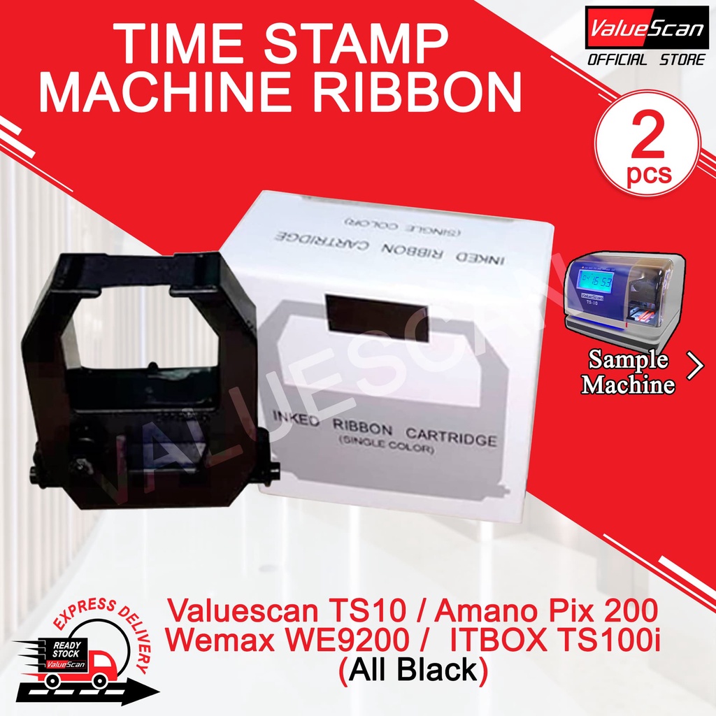 Time Stamp Machine Ribbon-Valuescan TS10 -Wemax WE9200 -ITBOX TS100i ...