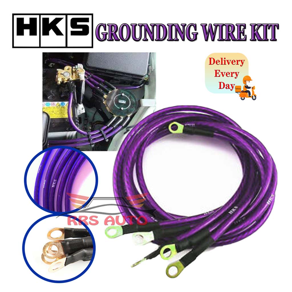 HKS Car Grounding Wire Kit Cable ground Earth Cable Shopee Malaysia