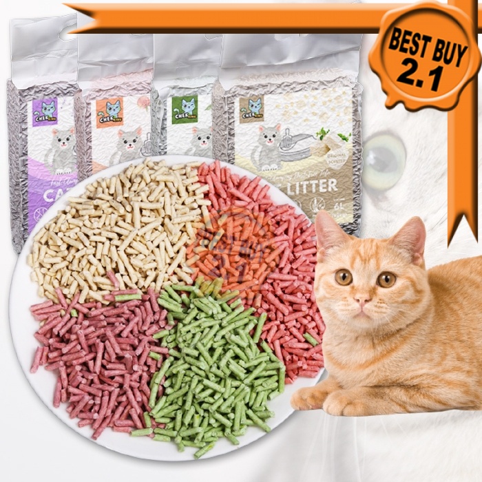 CHEK KING 6L Tofu Cat Litter Premium Quality Flushable Cats Litter Sand