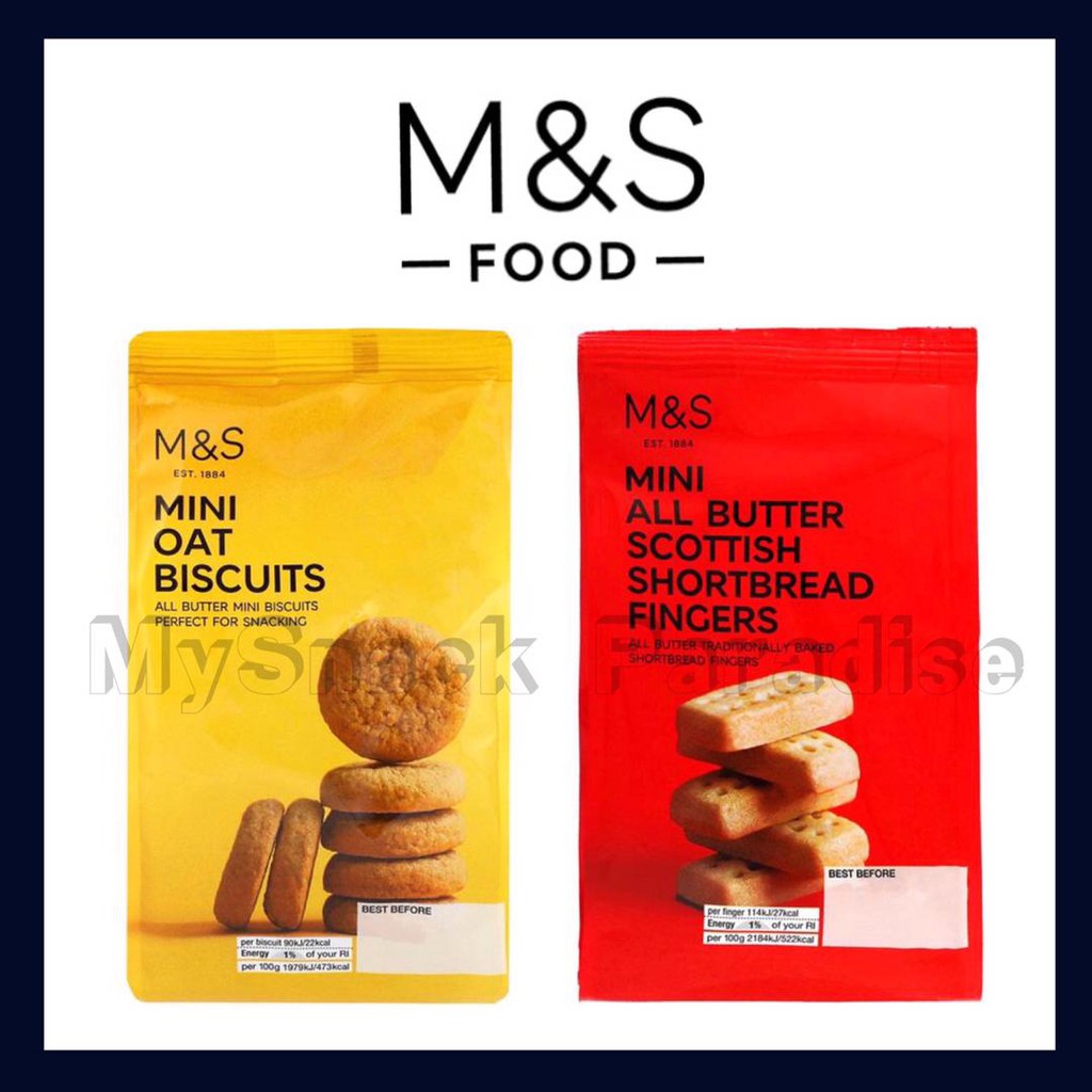 Mands Marks And Spencer Mini All Butter Scottish Shortbread Fingers Mini Oat Biscuits Shopee