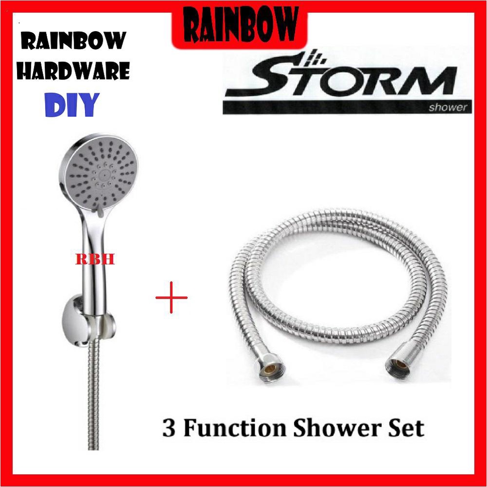 Photo inspiration: Fresh Look at Storm Shower Head Set Bilik Mandi Kepala Paip Hujan St