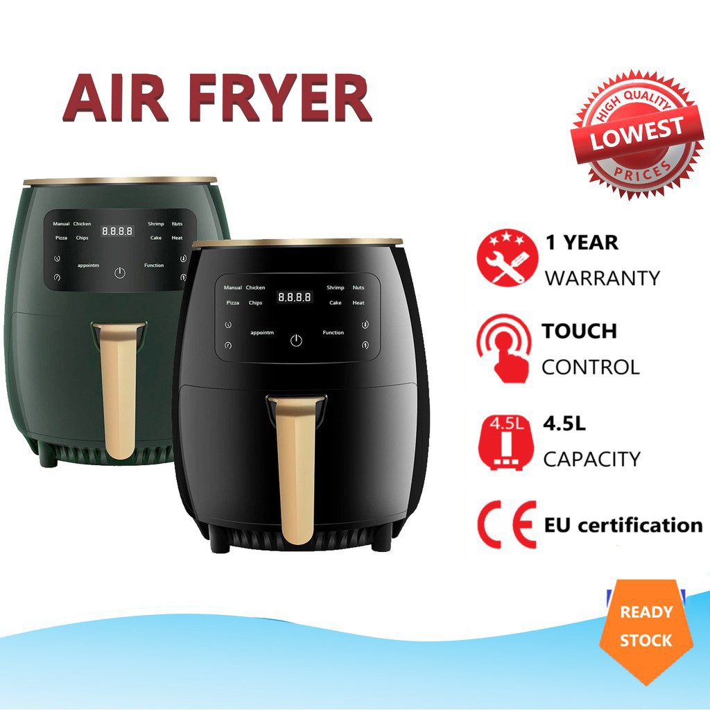 Midea Air Fryer 4.5L Large Capacity Oil Free Low Fat High Power