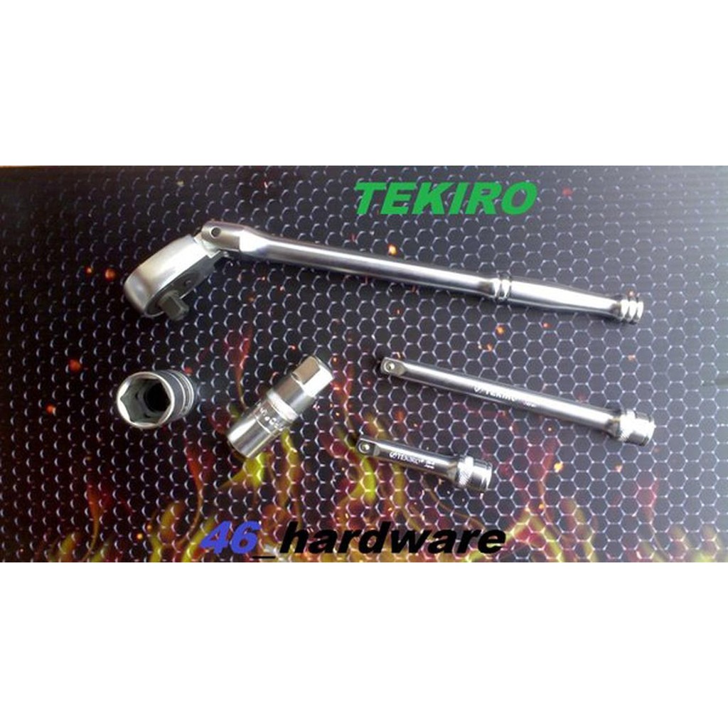 Tekiro Tune Up Kit 5 Pcs 16mm 21mm Spark Plug Lock Rachet Ext Bar