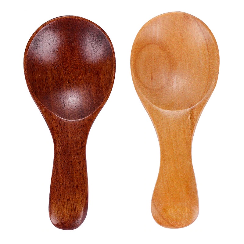 10 Pack Bamboo Spoons for Eating Mixing Stirring Matcha Tea