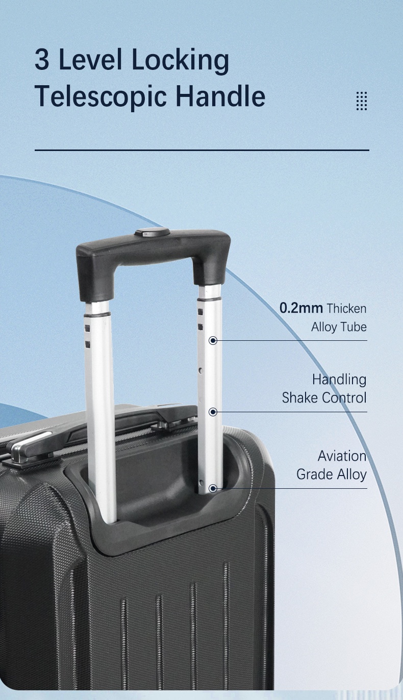 Case Valker Fashion Gorgeous ABS Hard Case 3 in 1 Luggage Bag Set (28 ...