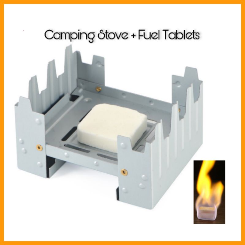 Outdoor🔥Camping Hexamine Stove 48 Solid Fuel Tablets Lilin Askar Mini