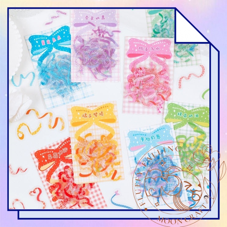 Fluff's Ribbon Confetti Sticker Star Sticker Cute Sticker Kawaii ...