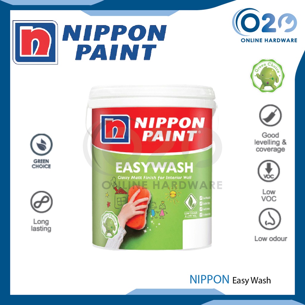 Nippon Paint Easy Wash Wall Interior Acrylic Wash Cat Paint Wall Paint ...
