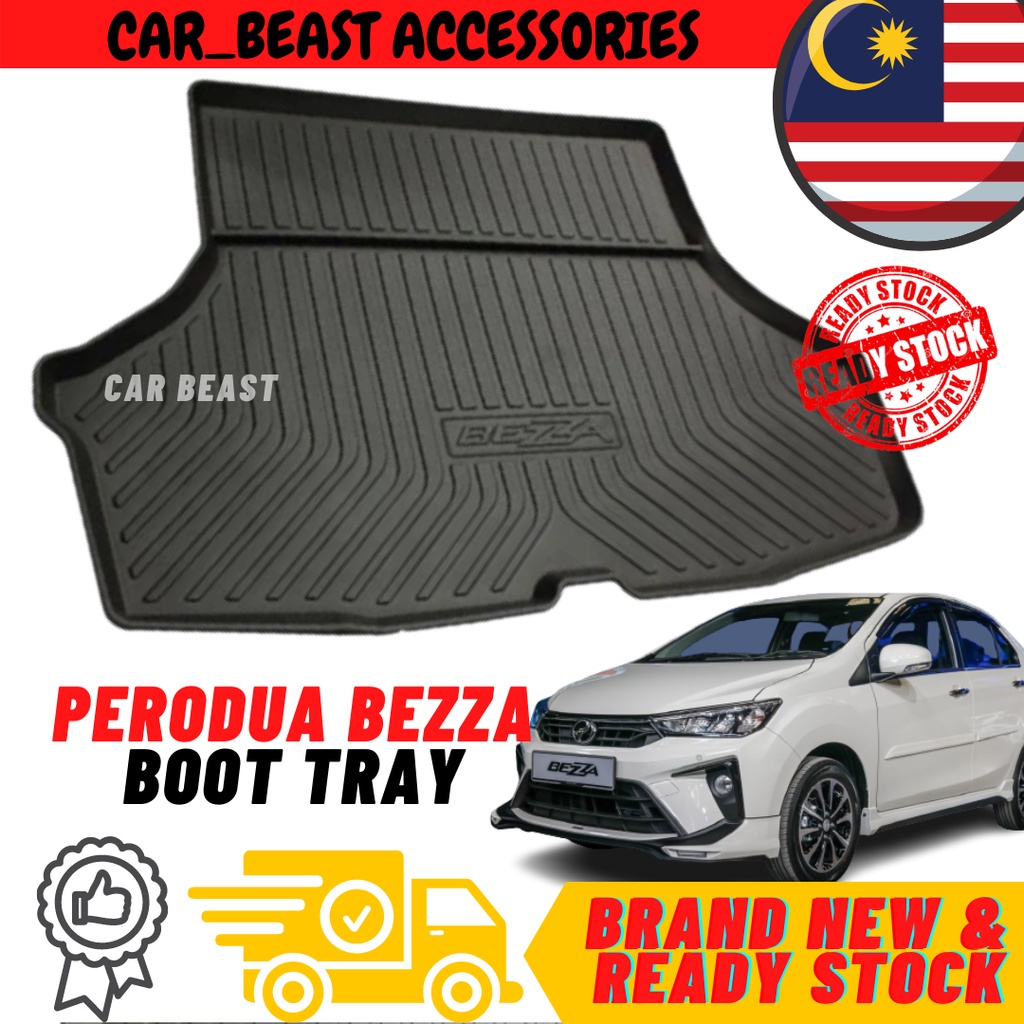 🔥PERODUA BEZZA 20162021🔥 PCT OEM BOOT TRAY /LUGGAGE TRAY Non Slip Rear