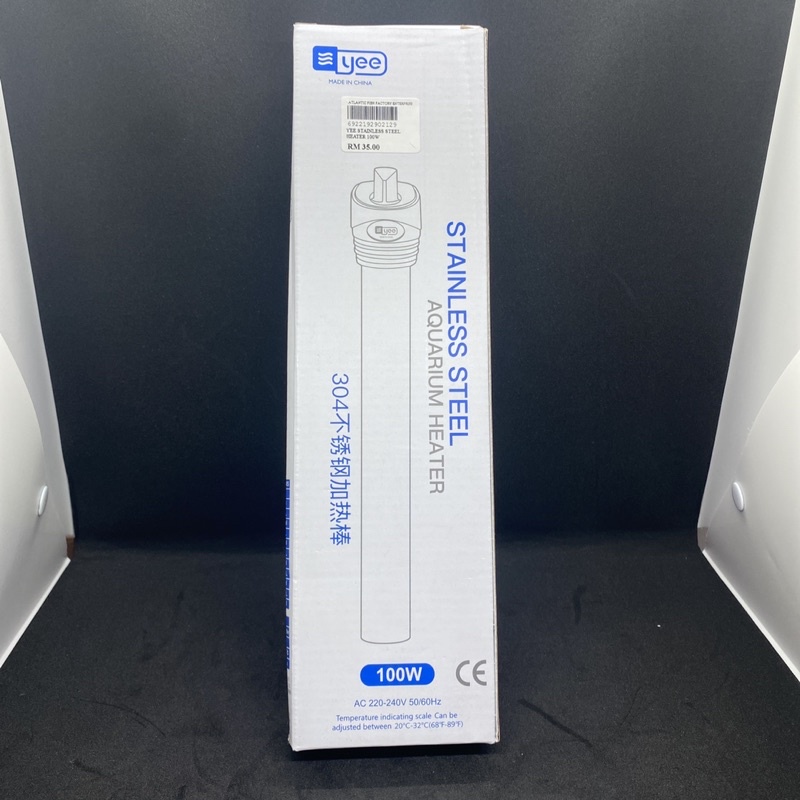 View of 🔥READY STOCK IN MALAYSIA 🔥 AQUARIUM STAINLESS STEEL HEATER 100W ...