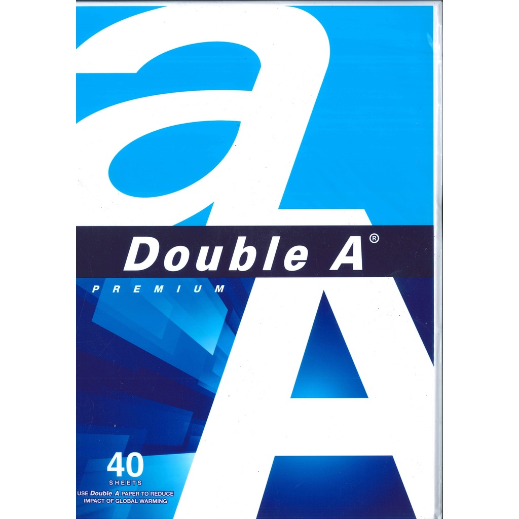 DOUBLE A 80GSM 40s A4 PHOTOSTAT PAPER A4 KERTAS PUTIH FOTOSTAT | Shopee ...