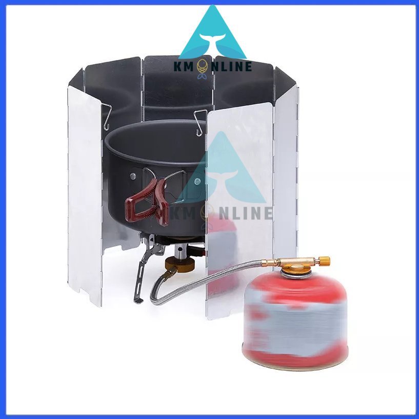 10plates Outdoor Stove Windscreen Camping Stove Wind Screen 10 Plates ...