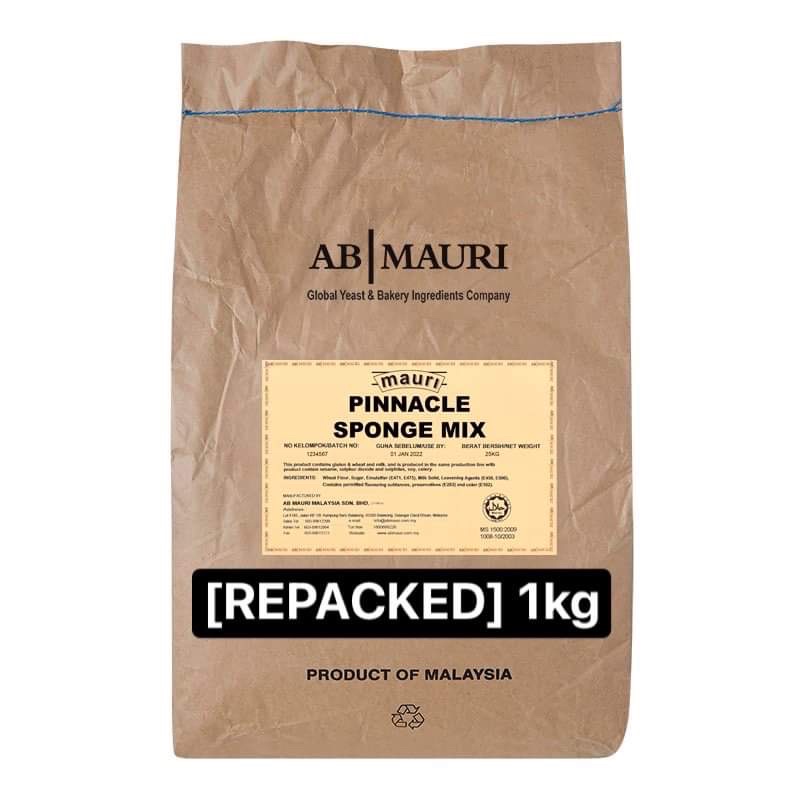 Optima Sponge Cake Mix Less Sweet [REPACKED]1kg 海绵蛋糕预拌粉AB Mauri