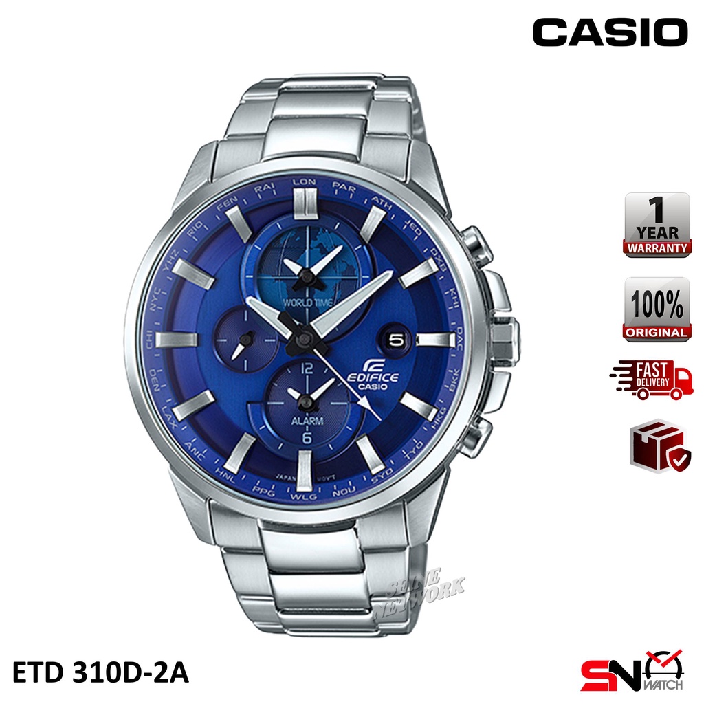 Casio edifice dual dial world time online