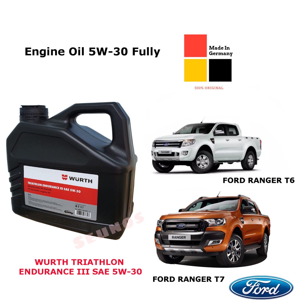Ford Ranger T6 / T7 Engine Oil 5W30 Fully Engine Oil Shopee Malaysia
