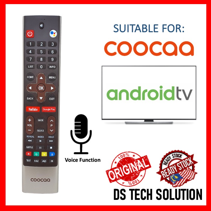 ORIGINAL COOCAA SMART TV REMOTE CONTROL [M'SIA STOCK] REPLACEMENT WITH ...