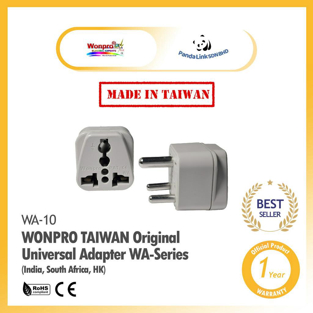 WONPRO WA-10 Taiwan Original Universal Adapter Travel Adapter WA-Series ...