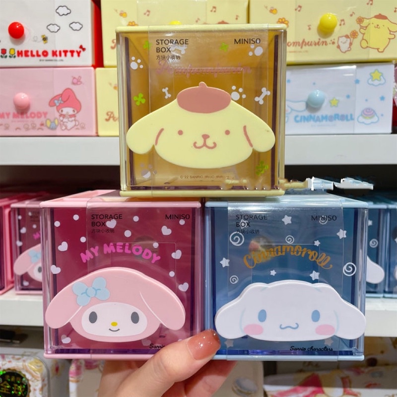 Small Drawer Box For Sanrio x Miniso With 3 Designs my melody cinnamon ...