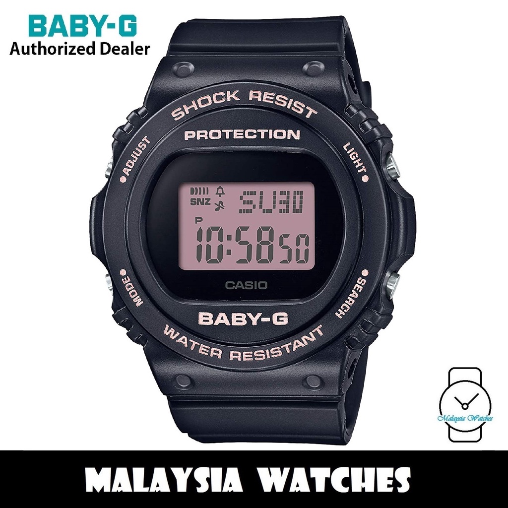 OFFICIAL WARRANTY Casio Baby G BGD 570 1B Digital Pink Dial Black Resin Watch BGD570 BGD 570 BGD570 1B BGD 567 1BDR Shopee Malaysia