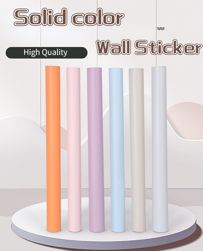 Solid Color Wall Sticker Self-Adhesive Wallpaper Wholesale Living Room ...