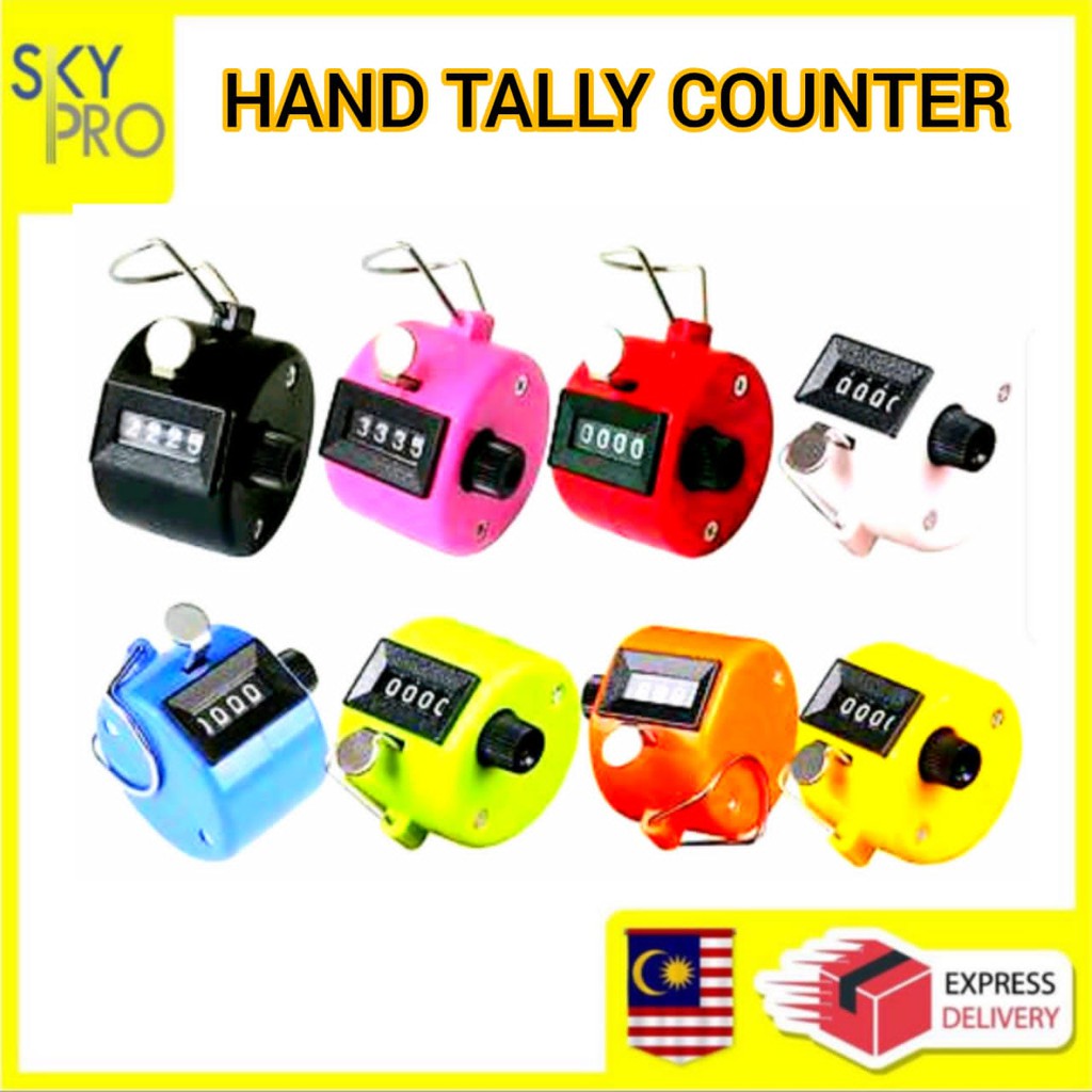 Yellow Hand Tally Counter