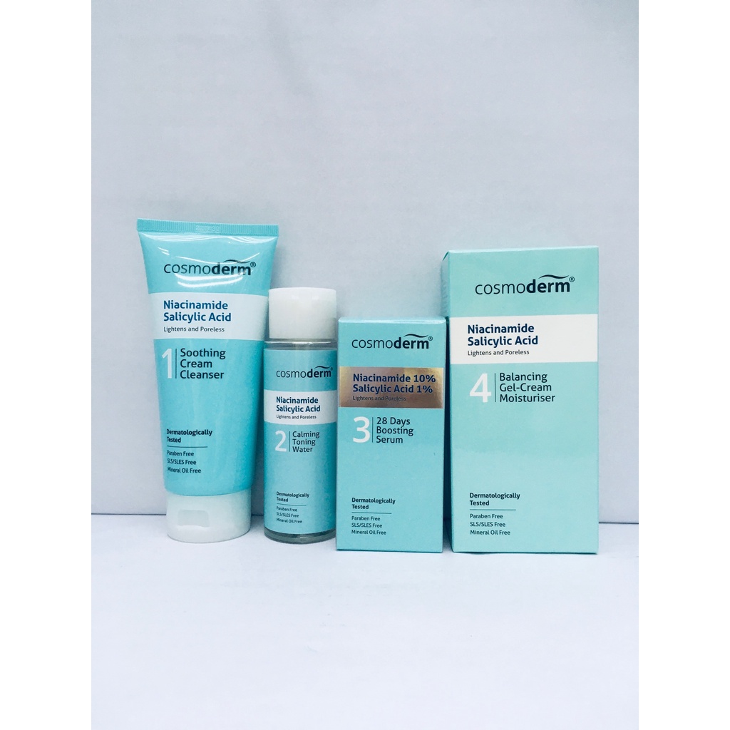 Cosmoderm Niacinamide Salicylic Acid Set of 4/5 | Shopee Malaysia