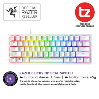 Buy Blackbox [Razer Malaysia Set] Razer Huntsman Mini 60% Gaming Keyboard  Mercury White Linear (2 Years Razer Malaysia Warranty) Online