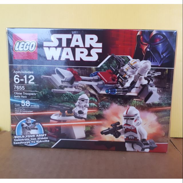 Lego clone trooper battle pack 7655 hot sale