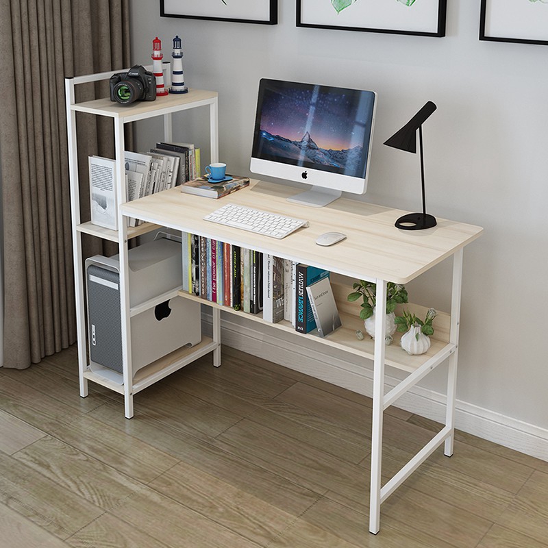 [READY STOCK] Modern Study Table with Hidden Book Shelves Built-In 3 ...