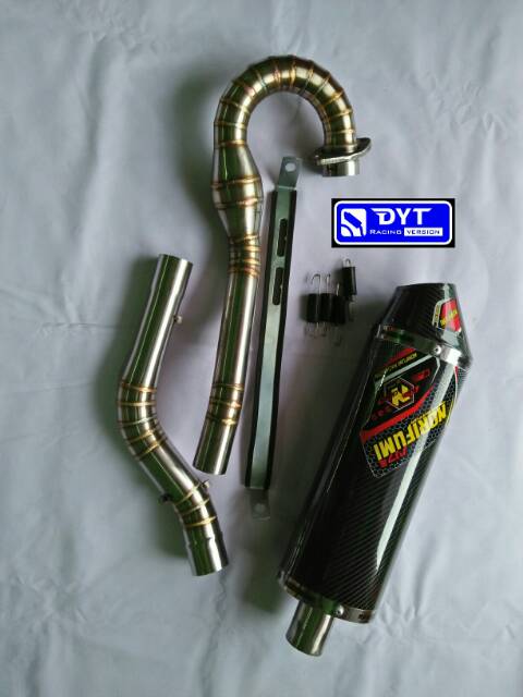 NORIFUMI FULL SYSTEM RACING EXHAUST FOR KLX/D-TRACKER/KLX-SLG/BF/CRF150 ...