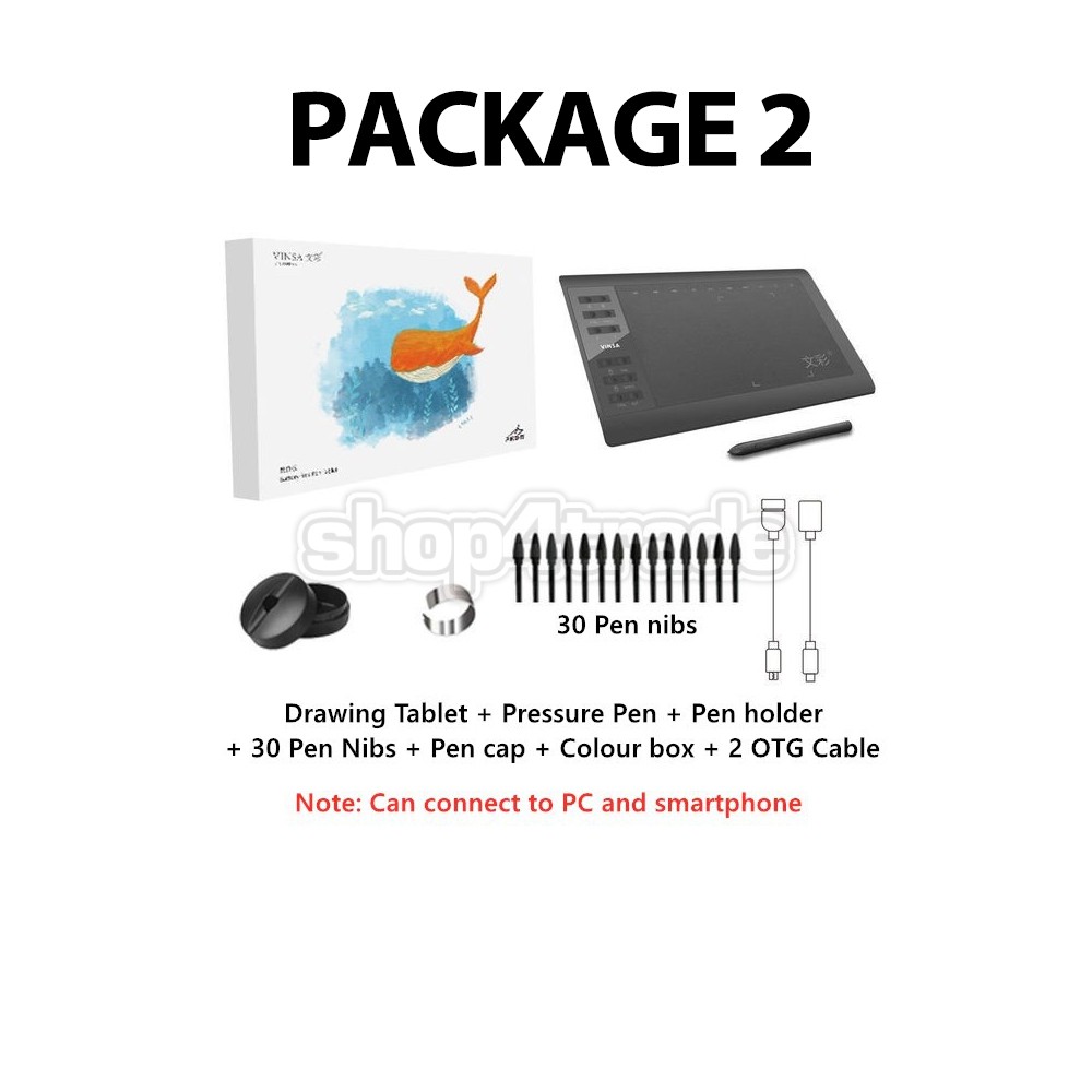 VINSA 1060plus Digital Drawing Pad Micro USB Signature Graphics Drawing