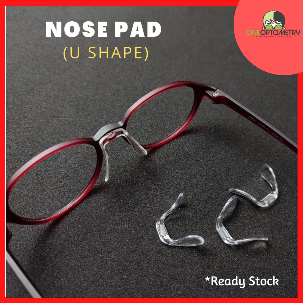 Plastic Nose Pad U Shaped Pad Hidung Cermin Mata / Plastic Nose Pads