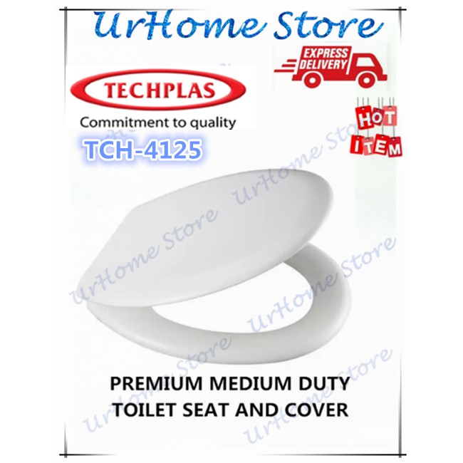 Techplas Model Tch 4125 Medium Duty Toilet Seat Cover White Techplas Toilet Seat Cover White