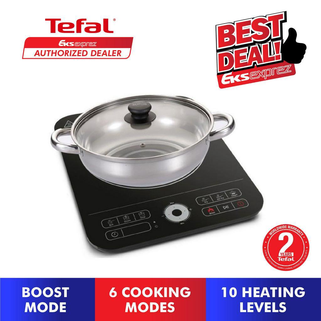 Tefal Induction Cooker (2200W) IH720865 Induction Hob Express Slim + Shabu Pot IH7208 Shopee