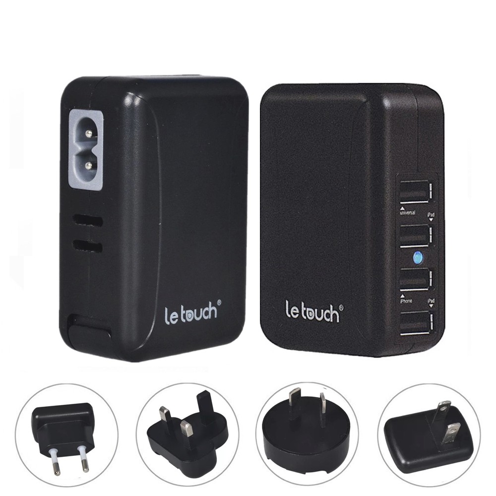 Le Touch Power Bin Adapter USB 4 Ports 4.8A Travel Charger (LT-POWERBIN ...