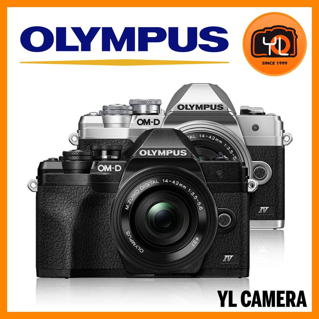 Olympus OMD EM10 Mark IV Mirrorless Camera with 1442mm (Silver