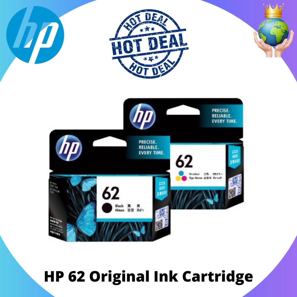 HP 62 / 62XL Original Ink Cartridge Shopee Malaysia