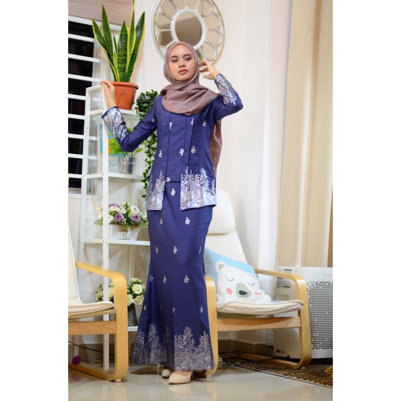 Kebaya Kota Bharu Silver Edition Shopee Malaysia