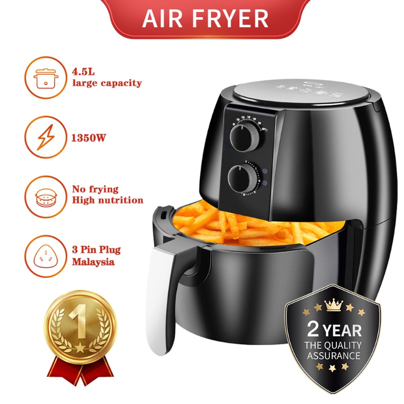 4.5L 6L Smart Electric Air Fryer Large Capacity Automatic