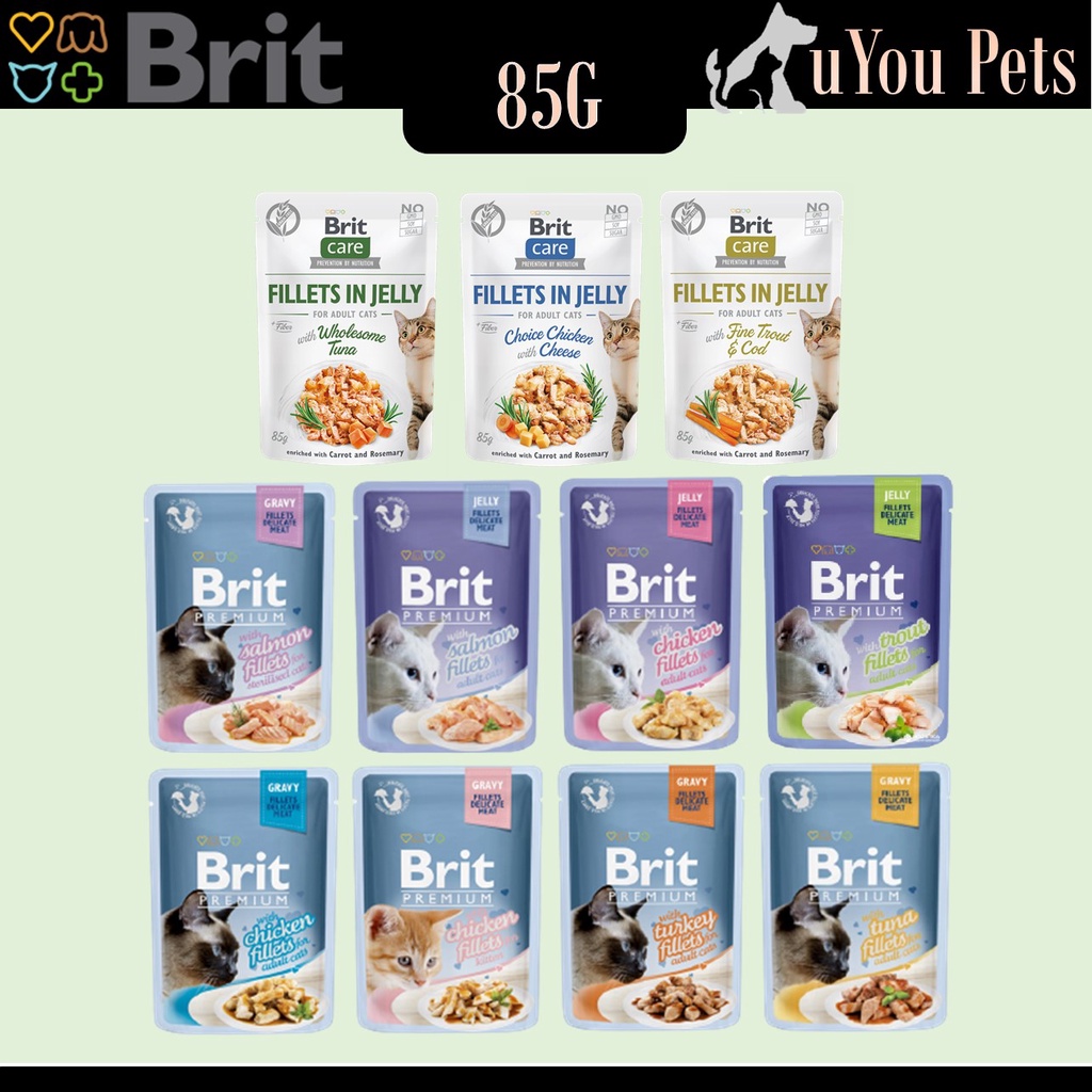 Brit Premium Cat Pouch 85G / Brit Care Cat Pouch 85G , Cat Food / Pet ...