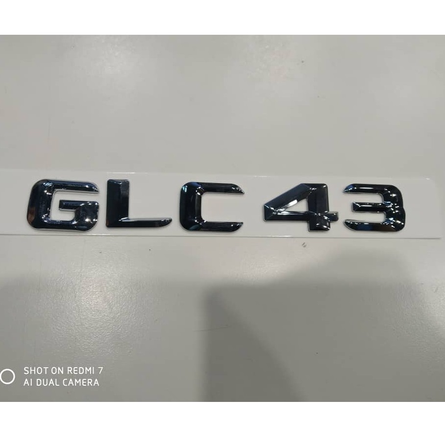[ READY STOCK !!! ] Mercedes GLC 43 Emblem Logo Chrome Colour ...