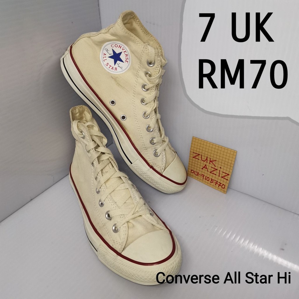 Kasut Bundle Converse All Star 7 UK Cream Shopee Malaysia