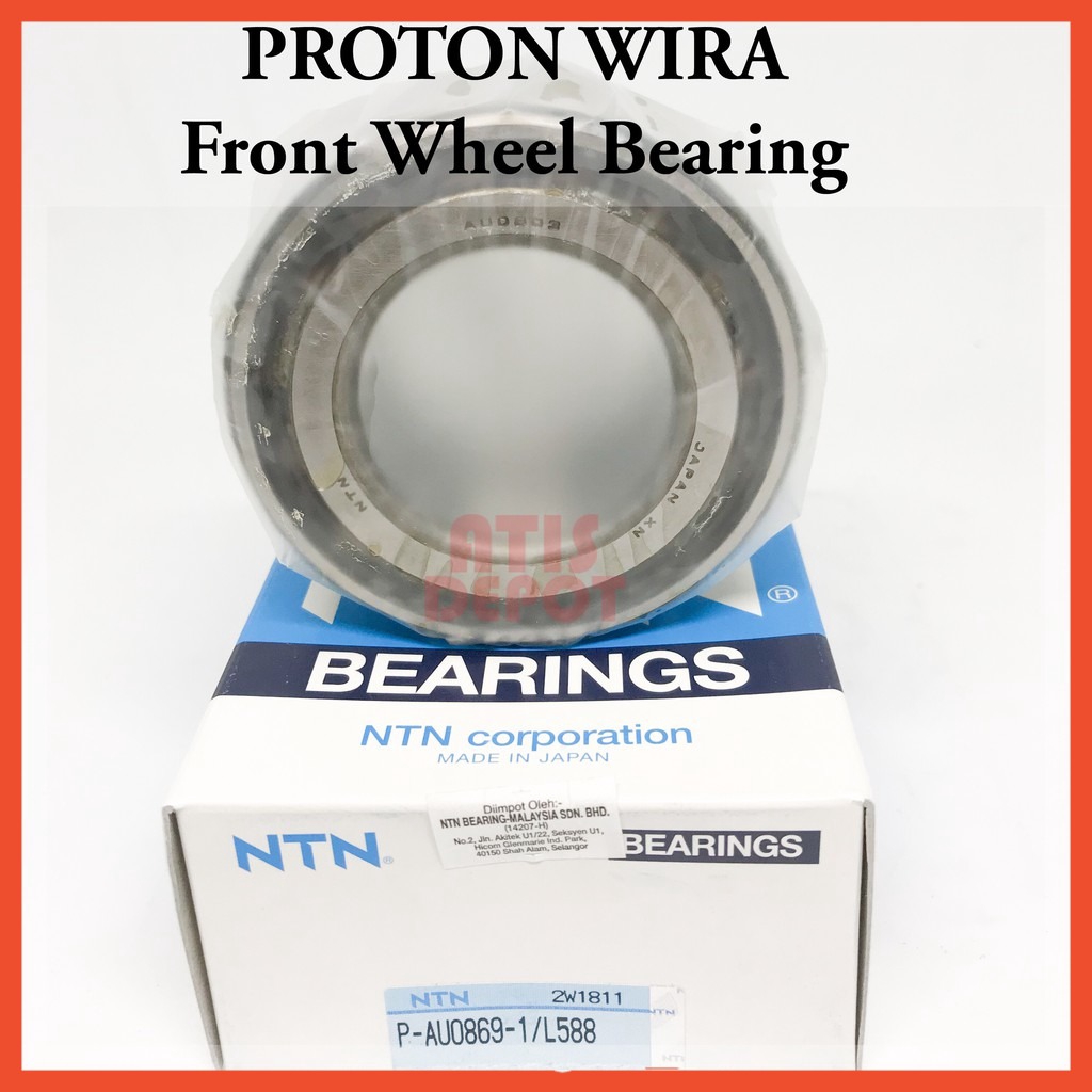 NTN PROTON WIRA 1993'2009' Front Wheel Bearings Set with Oil Seal